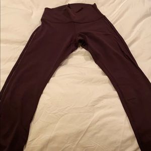 Lululemon grape leggings size 4
